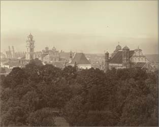 Panorama from the hills of Užupis